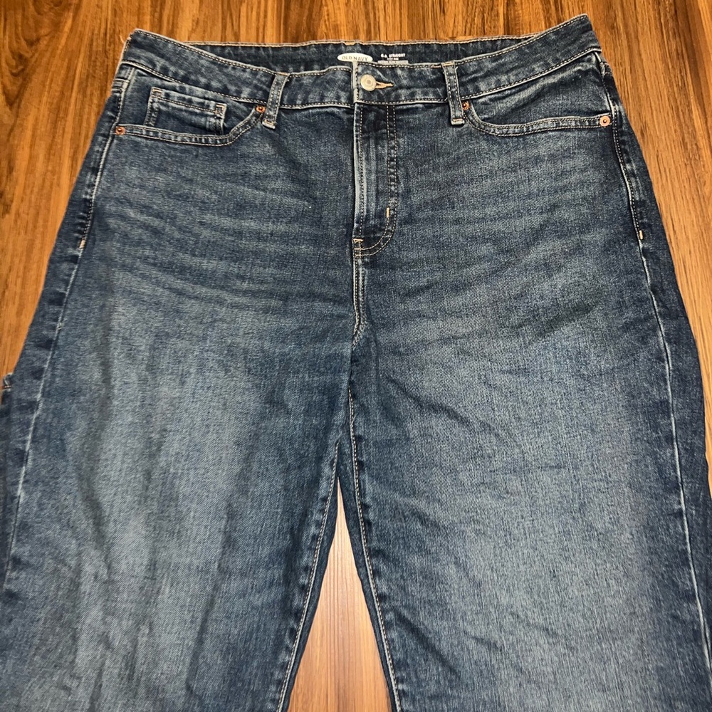 Old Navy Size 14 O.G. Straight High Rise Jeans With Secret Slim Pockets